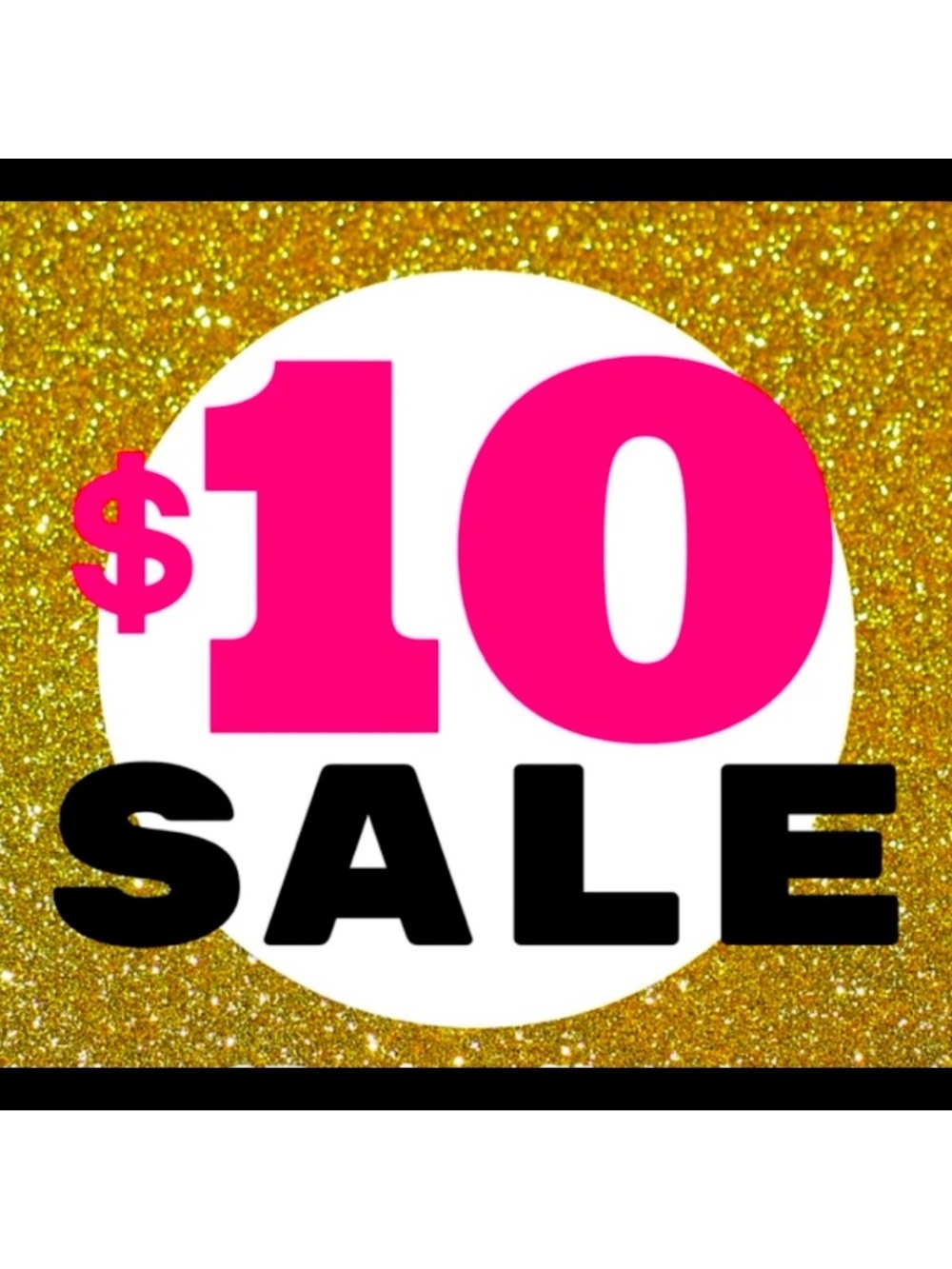 Pink $10 Sale Sign Party Poster - Home Party Supplies